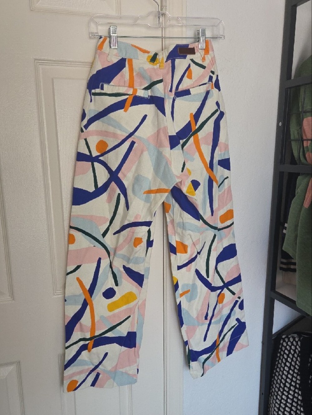 Gorman Abstract Print Wide-Leg Pants - Multicolor Size 8 - Picture 8 of 9